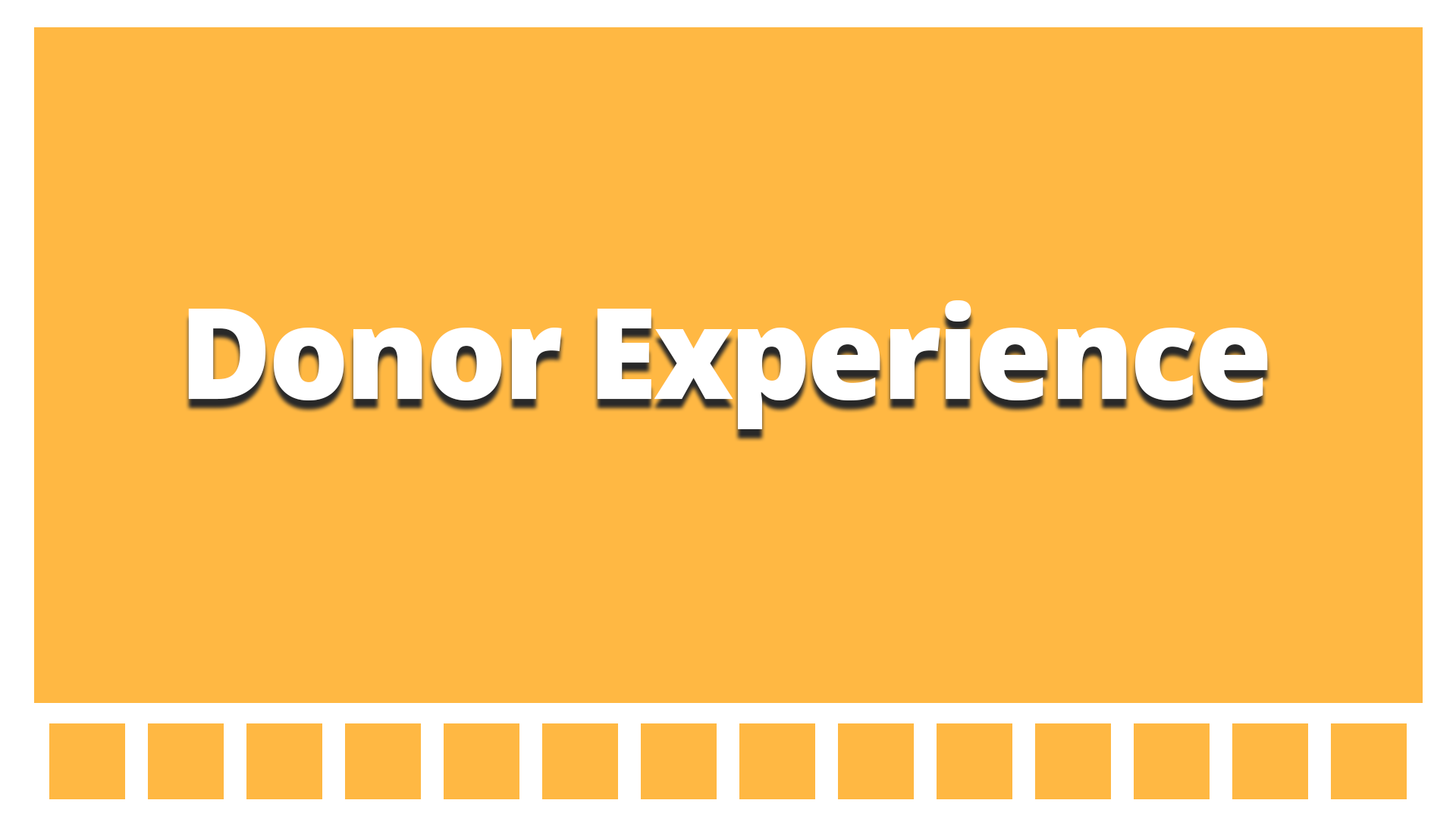 Donor Experience